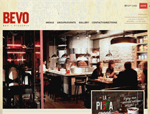 Tablet Screenshot of bevopizza.com